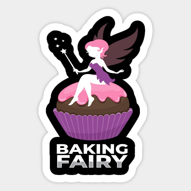 Baking Fairy Baker Cake Cupcake Fairy Sticker by MooonTees